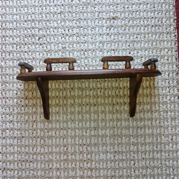 Rustic Wooden Wall Shelf - Picture 3 of 4